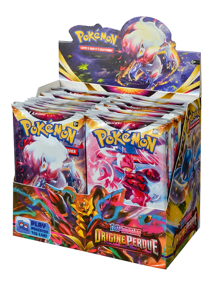 360 sztuk francuskich kart Pokémon TCG: 360 ORIGINE PERDUE Box, 36 paczek kart Pokemon w pudełku — 2