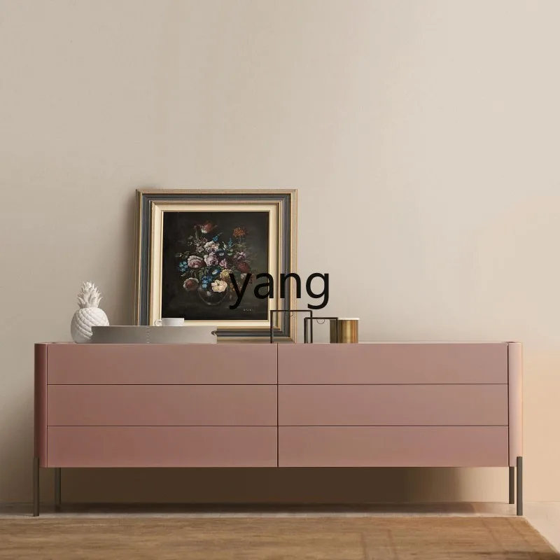 Yhl Luxury Paint Chest of Six Drawers Bedroom Storage TV Cabinet Post-Modern Minimalist Entrance Cabinet Chesn