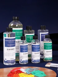 100/300/550ml Oil Painting Special Odorless Thinner Acrylic Pigment Toning Oil Art Tools Painting Pen Cleaning Media Materials