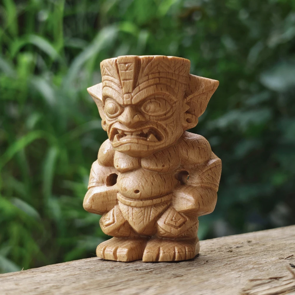 1.8 Inch Hand-Carved Wooden Gnome Figurine Ornament, Ethnic Style, Classic Theme, Suitable for Centerpiece Decoration, Tabletop Decorations, Back-To-School Gifts, Indoor Decorations, Fireplace, Party Decorations, Housewarming Gifts
