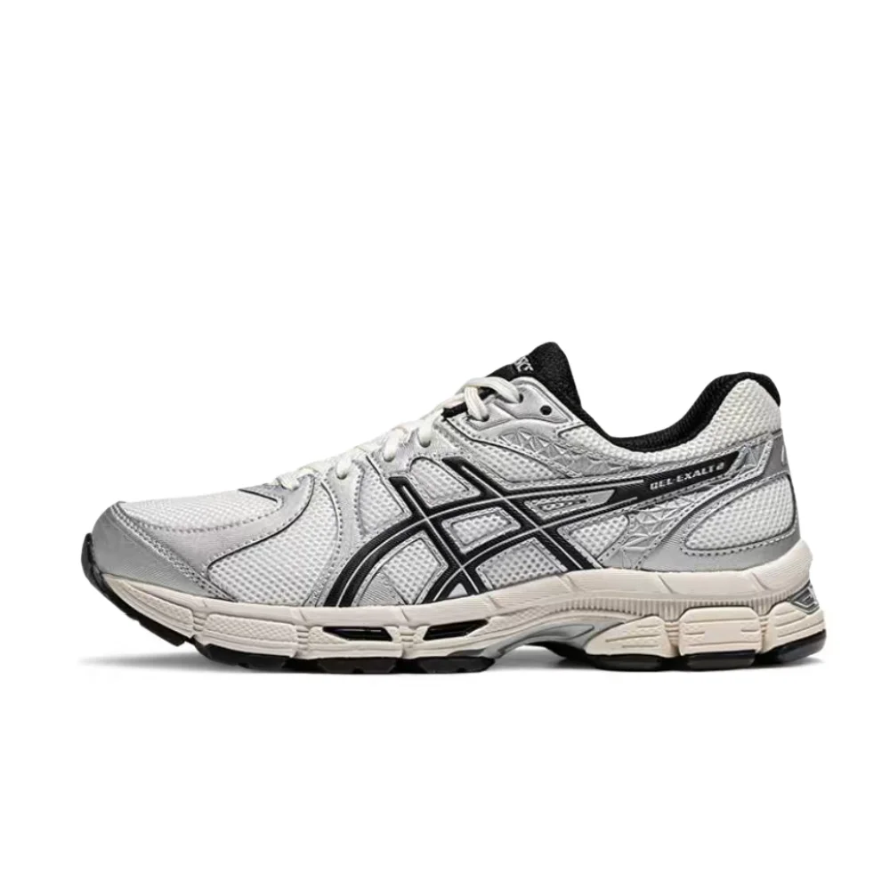

ASICS Gel-Exalt 2 Women's Low-Top Casual Running Shoes – Comfortable, Durable & Breathable, White and Black 1012B868-102