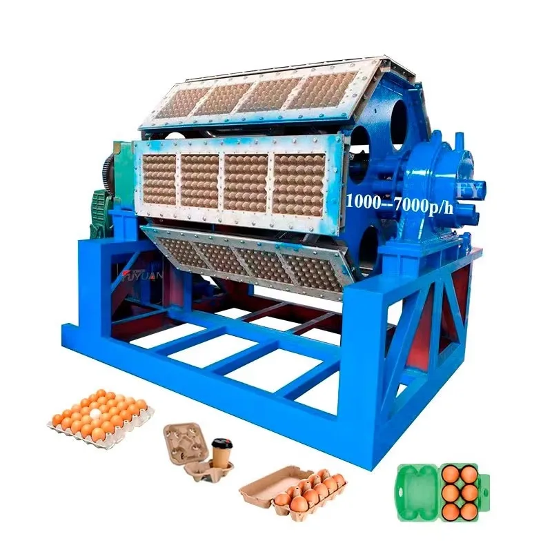 Multi Functional Egg Tray Machine Paper Pulp Molding Equipment For Egg Tray Cup Holder Fruit Tray
