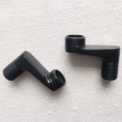 1 Pair Black Brass Clawfoot Bathtub Faucet Adjustable Swing Arms Oil Rubbed Bronze - Adjusts From 3-3/8