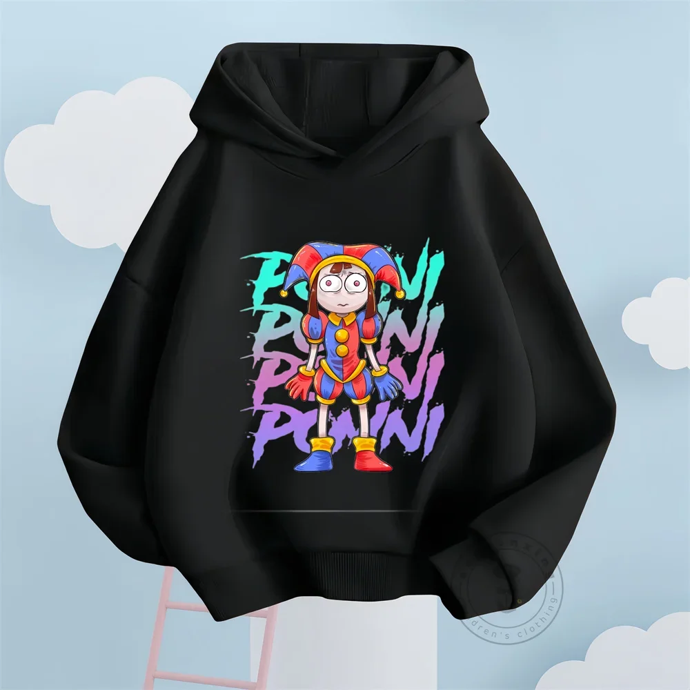 

THE AMAZING DIGITAL CIRCUS Funny Hoodies Autumn Casual Girls Boys Sweatshirts Brand Fleece Clothing Comfortable Long Sleeve Tops
