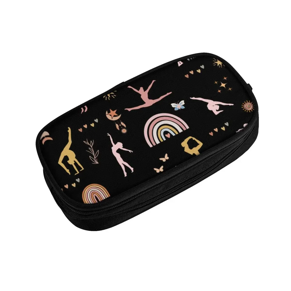 Dance Rhythmic Gymnastics Customized Korean Pencil Case Boy Girl Large Storage Pencil Bag Pouch Students Stationery