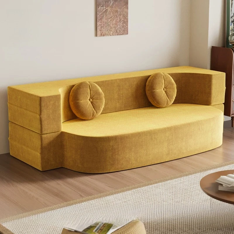 Luxury Lazy Modern Boneless Couch Salon Beds Foldable Loveseat Vintage Nordic Compressed Sofa Vacuum Soft Home Furniture