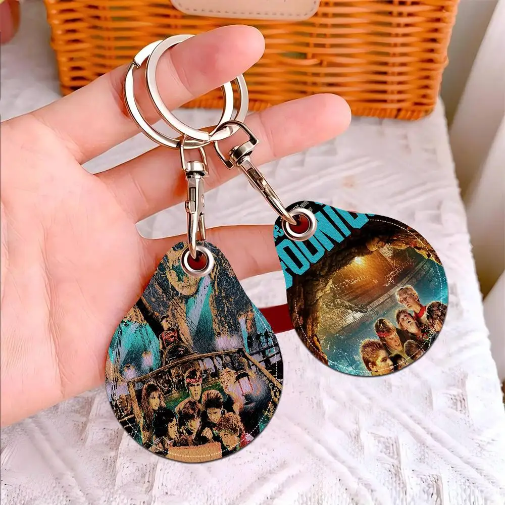 حافظة Goonies PU Access المضادة للضياع ومضادة للسقوط وحامل البطاقات وإكسسوارات سلسلة المفاتيح المقاومة لبصمات الأصابع #4