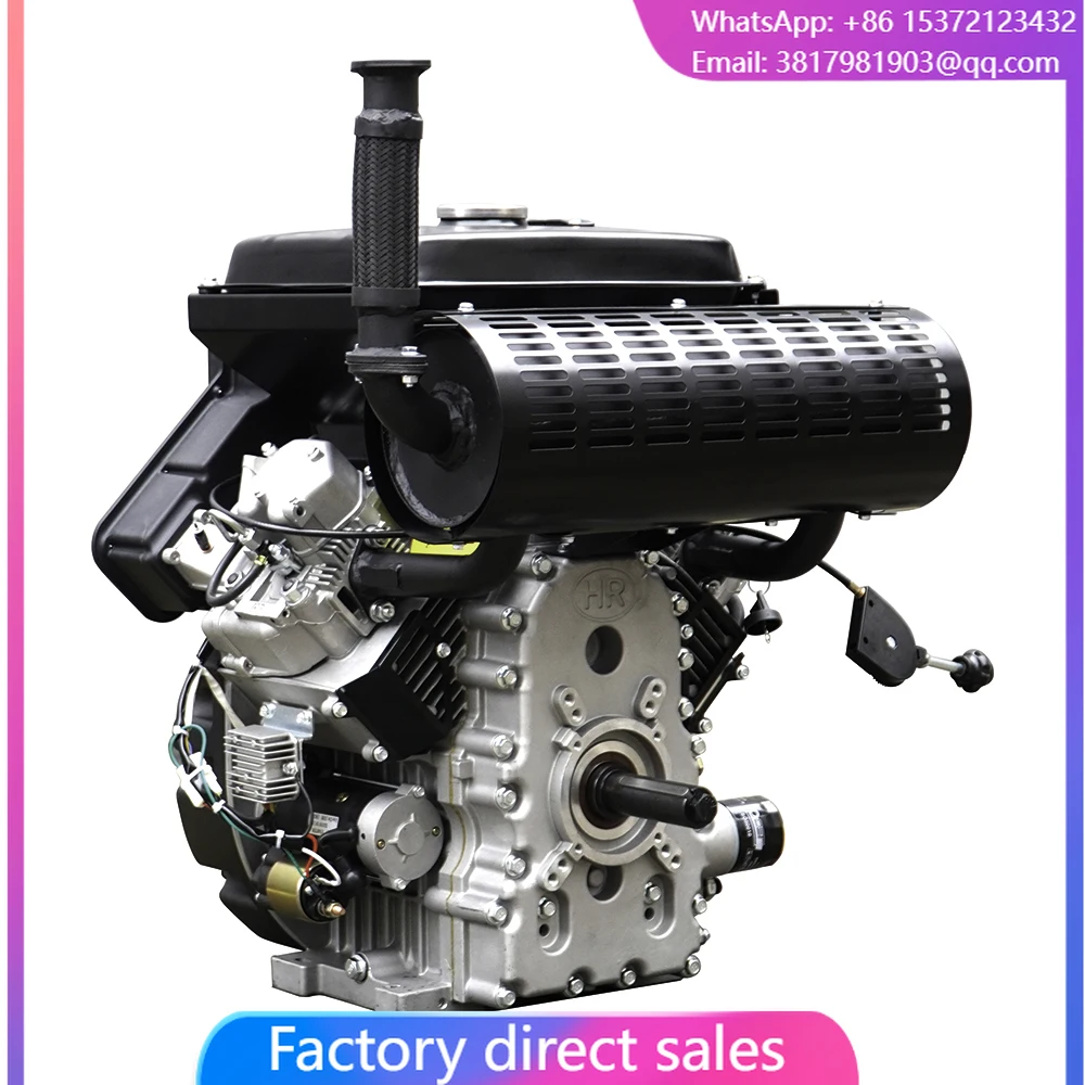 

Hiearns 20KW 22KW 30HP Air Cooled Two Cylinder 3000rpm 3600rpm Diesel Engine For Fire Fighting Pump