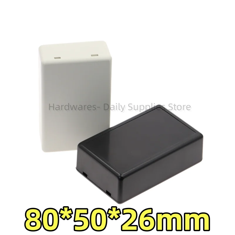 1pcs Plastic power supply screwless switch box, electronic junction box, instrument button control box 80x50x26mm