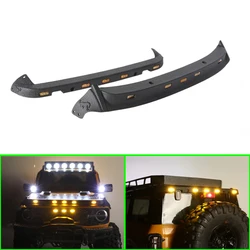 1 Set Front/rear Flowing Gravel Blocks Tail with Light Line for 1/10 RC Crawler Car Traxxas TRX4 BRONCO Accessories