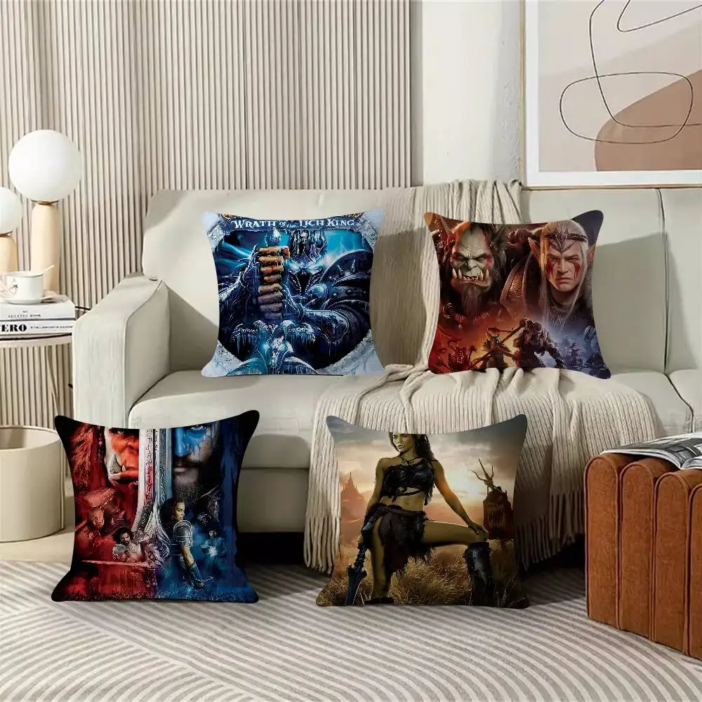 Game W-world Of W-WarcraftS Pillowcase Toon Gift Cushion Cover Bedroom Home Sofa Chair Seat Decor Pillow Case