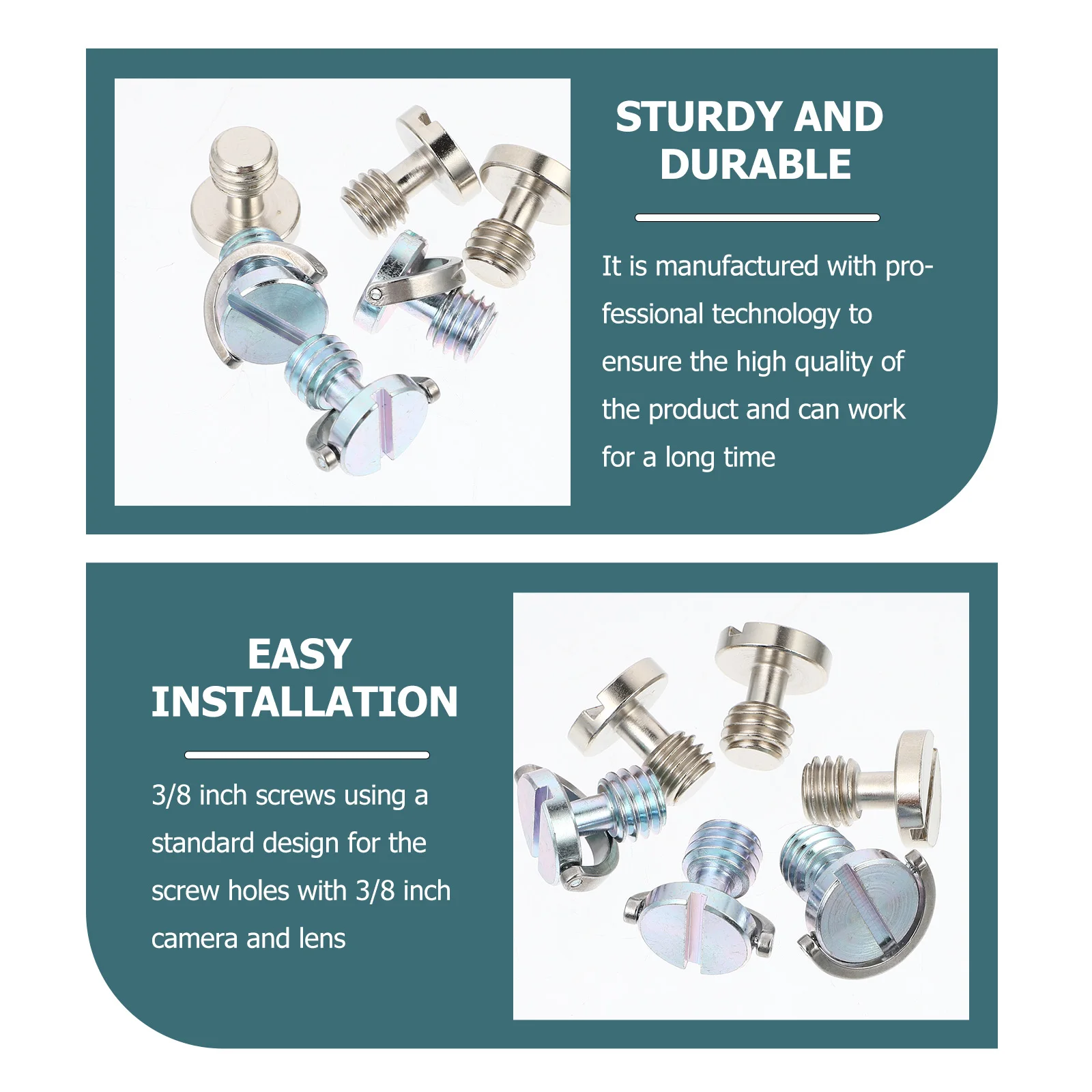 

6 Pcs Camera Screw Accessories Tripod Sticker D-Ring Hinged Iron Mounting