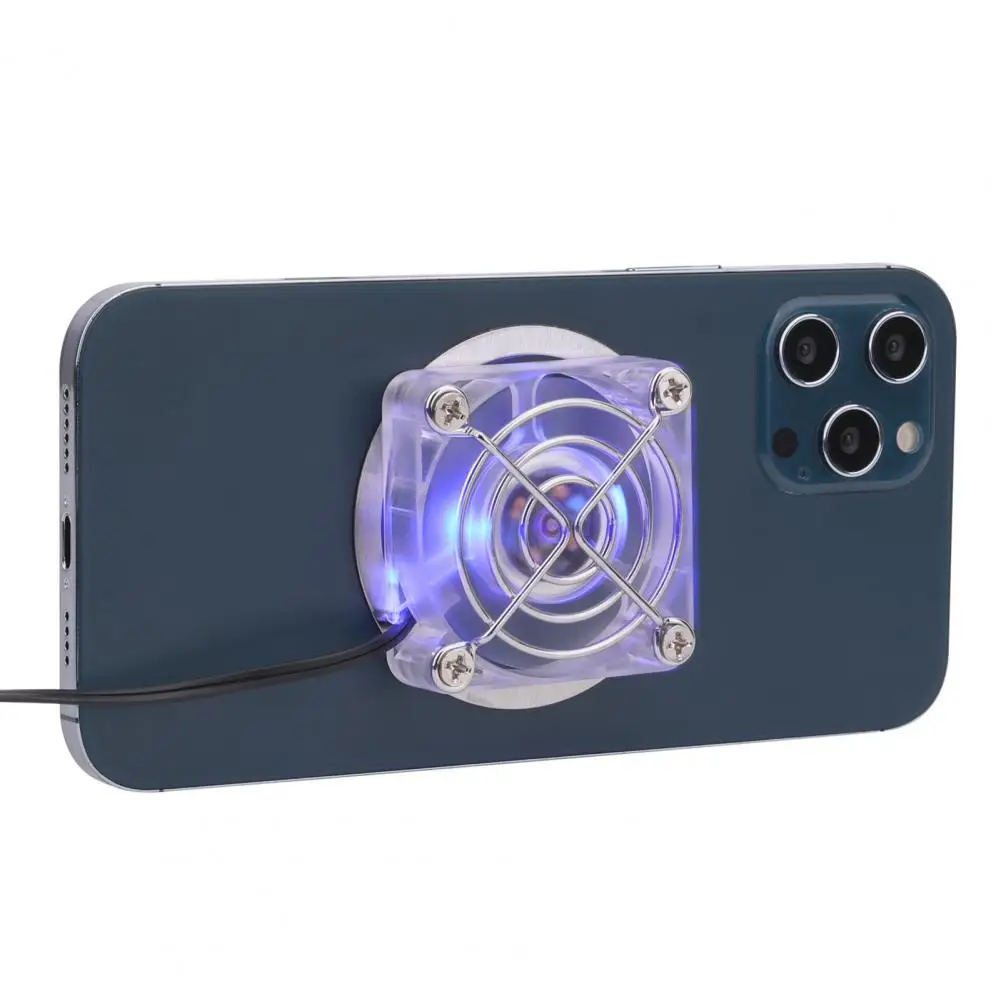 

Practical Mobile Phone Heat Sink Anti-scratch USB Charging Mobile Phone Cooling Fan Phone Dissipate Heat Cooling Radiator