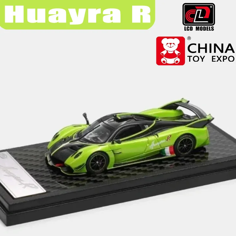 

ЖК-дисплей 1/64 Pagani Huayra R, игрушечный автомобиль из сплава, литье под давлением, металлическая модель серии, рождественский подарок для мальчика