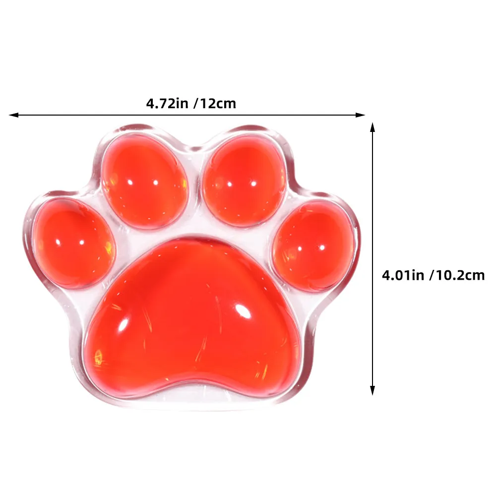 Silicone Transparent Cat Paw Wrist Rest Ergonomic Support Gel Cushion Comfortable Mouse Keyboard Pad for Gaming Office