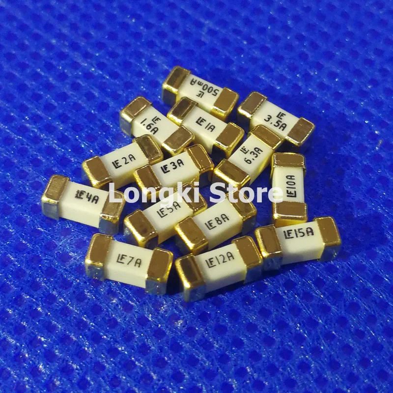 10PCS 0451 1808 fuses LF 1A 1.25A 1.6A 2A 2.5A 3A 3.15A 3.5A 4A 5A 6.3A 7A 8A 10A 12A 15A 20A SMD disposable Ceramic Fuse