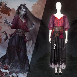 Laudna Cosplay Critical Role Costume For Women Gothic Retro Dress Suit Halloween Carnival Ball Gown Party Witch Fighting Outfits
