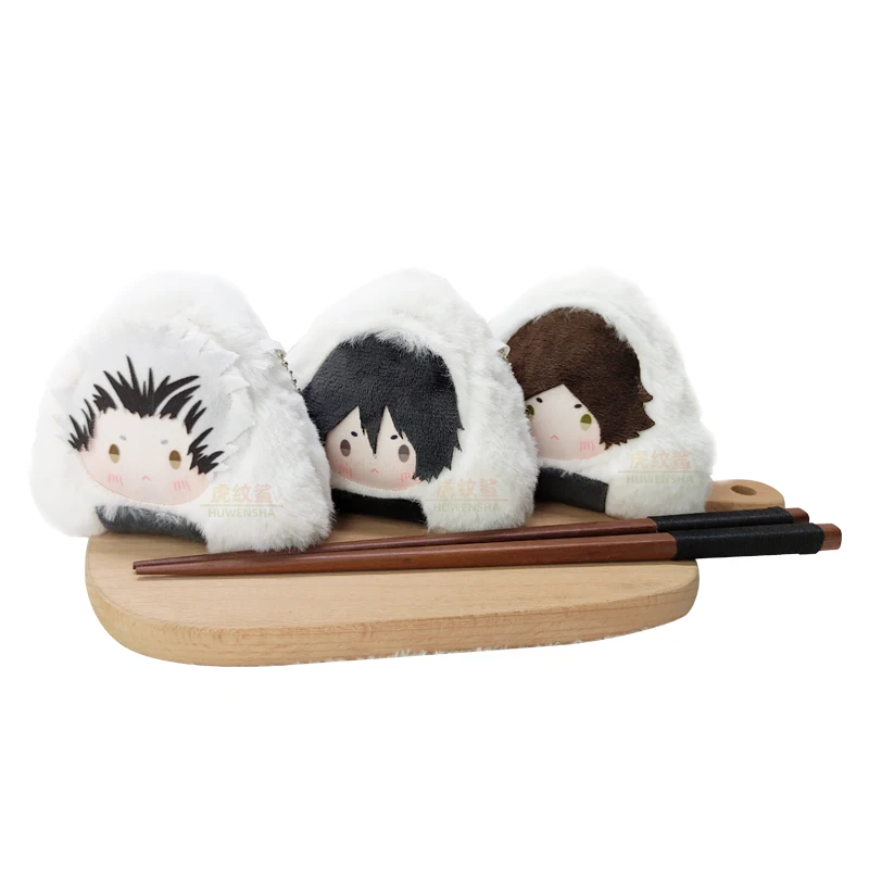 

Haikyuu плюшевый кулон Tendo Satori Korai Hoshiumi Kotaro Bokuto Rintaro Suna оригинальные милые рисовые шарики Onigiri кольца игрушки для фанатов