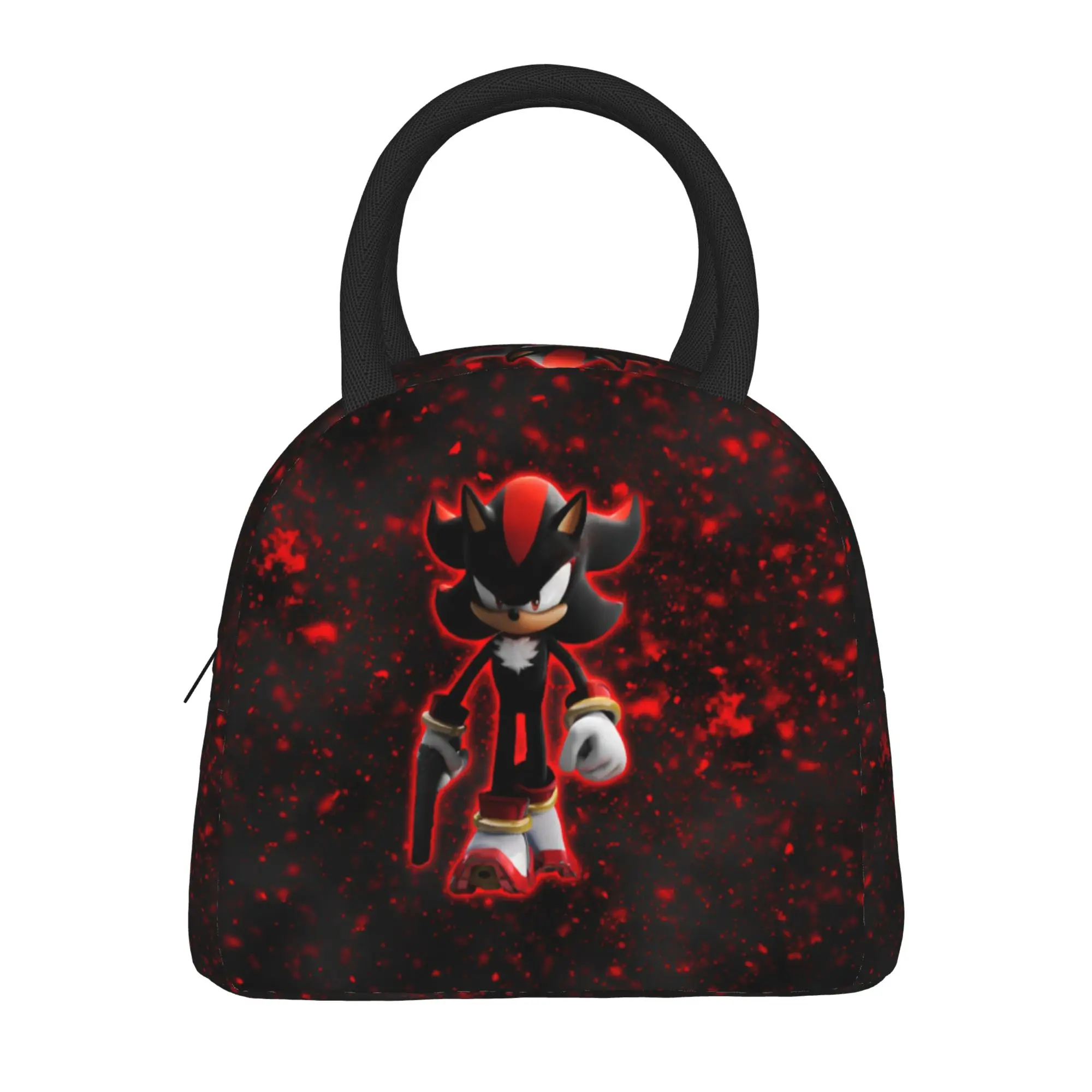 Shadow The Hedgehogs  Insulated Lunch Bags Thermal Bag Lunch Container  Leakproof Tote Lunch Box Girl Boy Work  Outdoor