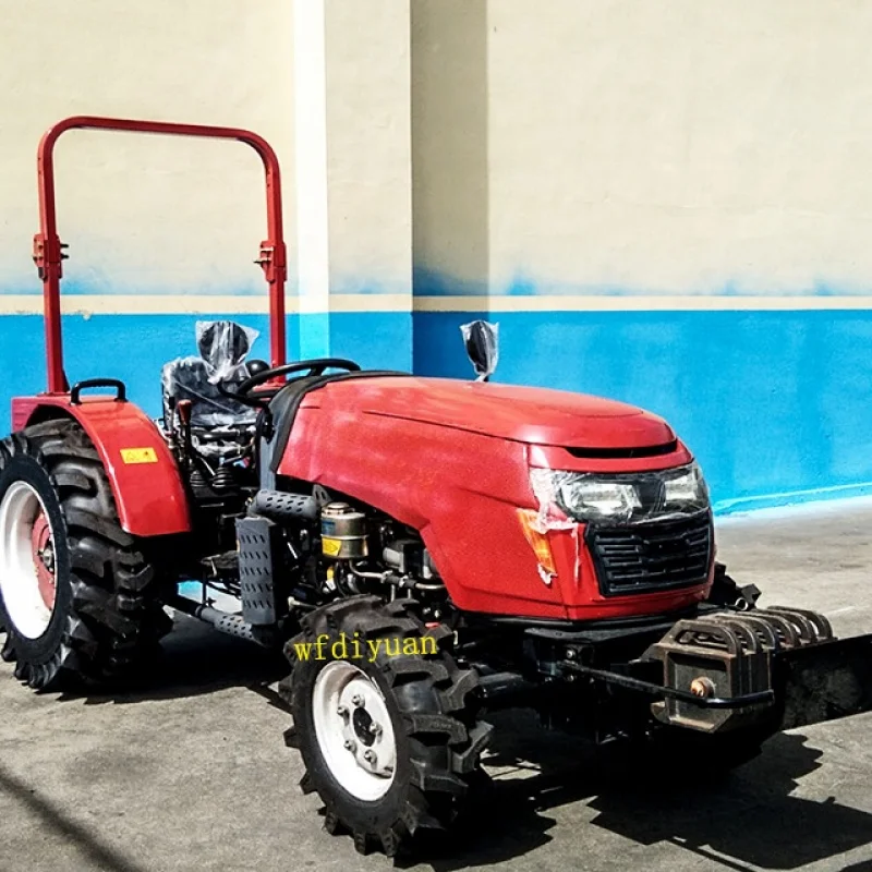 Cheap price：Small farm tractor 25hp 30hp 35hp 50hp mini used tractor with front end loader and backhoe tractor grader attachment