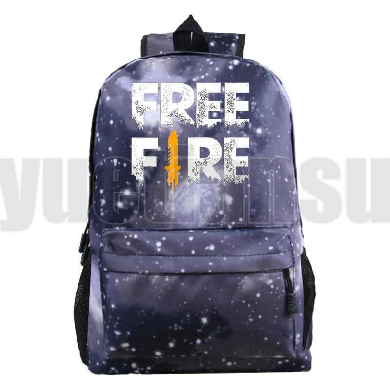 Hot Game Free Fire Garena Backpack Men Zipper Rucksack Kids Notebook Women Harajuku Travel Bag Boys Girls War Game Kawaii Mochila