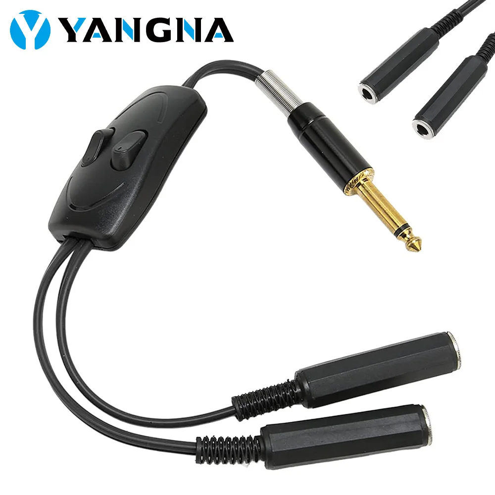 

Tattoo Dual Interface Clip Cord Tattoo Power Clip Cord Adapter Splitter Switch Professional Dual Connection for RCA DC Clip Cord