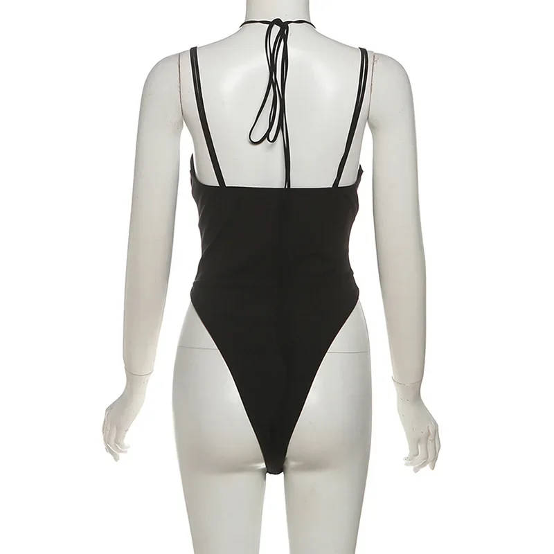 الجوف خارج الصليب الدانتيل يصل السباغيتي الأشرطة داخلية المرأة مثير الأسود الرسن عارية الذراعين ليلة كلوبوير حزب السروال القصير الشارع الشهير