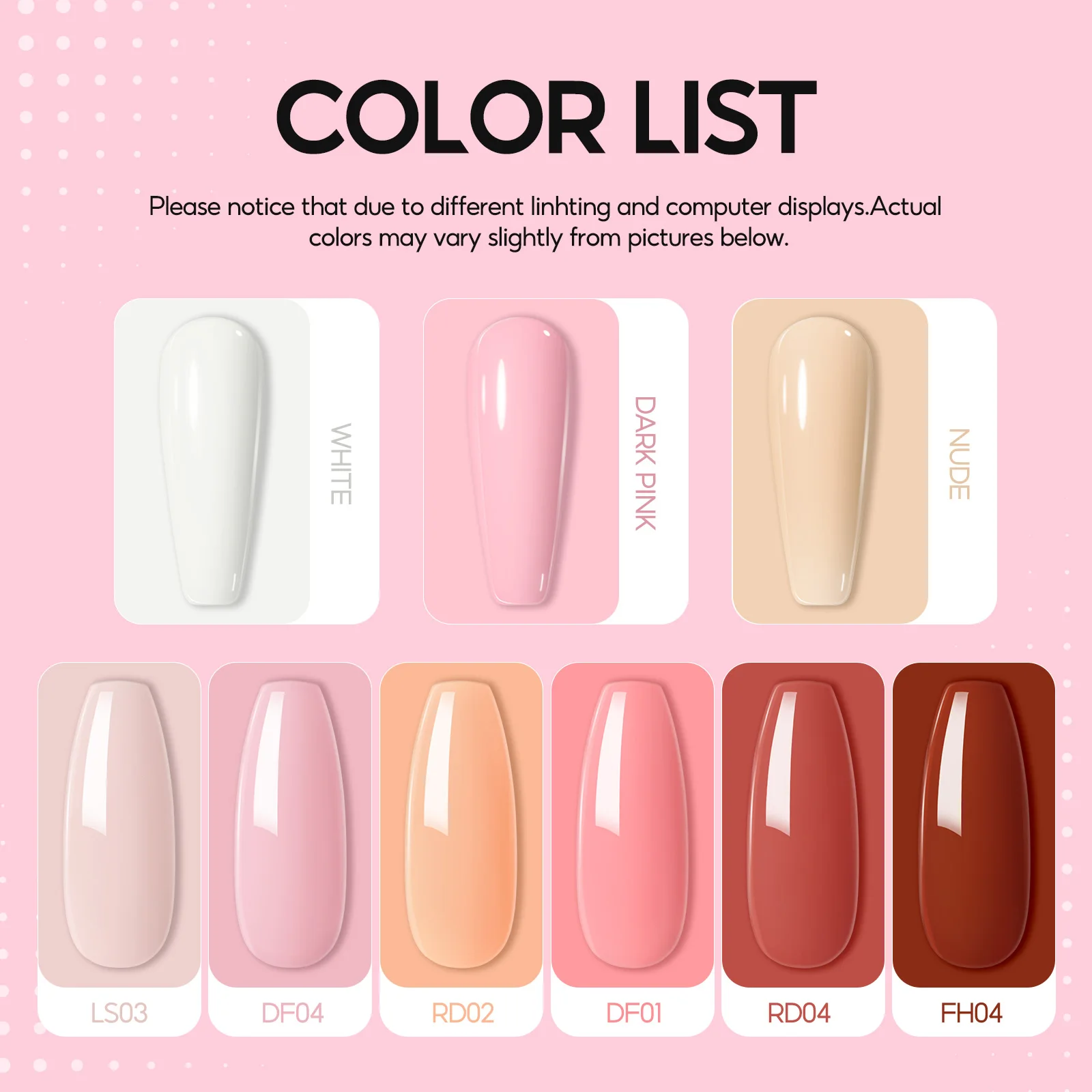 Coscelia nuevo juego de Arte de uñas con lámpara de uñas de 6W, 6 uds., esmalte de uñas de 7ML y 3 uds., polvo acrílico de 8G, Kit de uñas líquido acrílico de 30ML