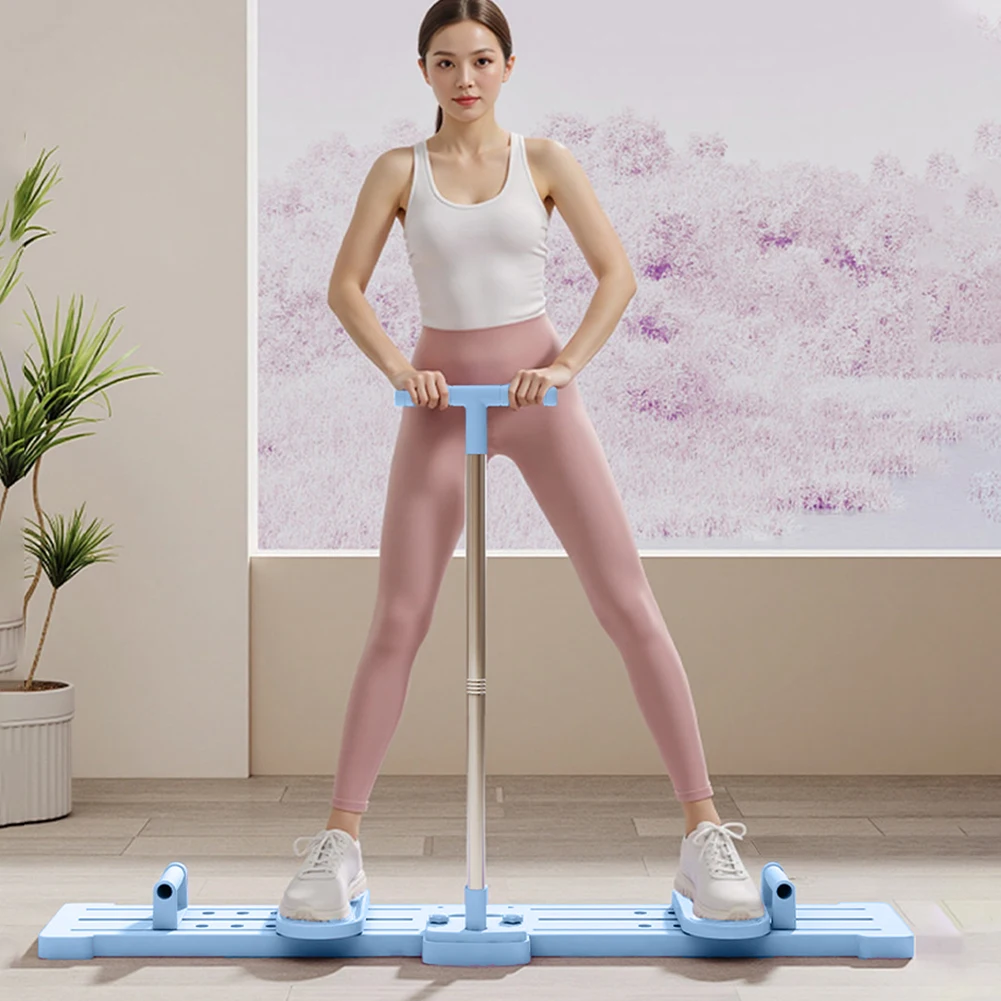 Multi-Function Simulated Ski Trainer with Handle & Pull Rope Fitness Ski Machine Pelvic & Hip Strengthener Exercise Equipment