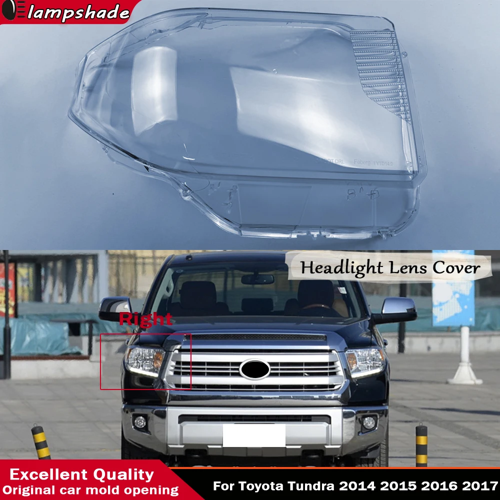 Car Lens Glass Light Lamp Headlamp Shell Auto Transparent Lampshade Headlight Cover For Toyota Tundra 2014 2015 2016 2017