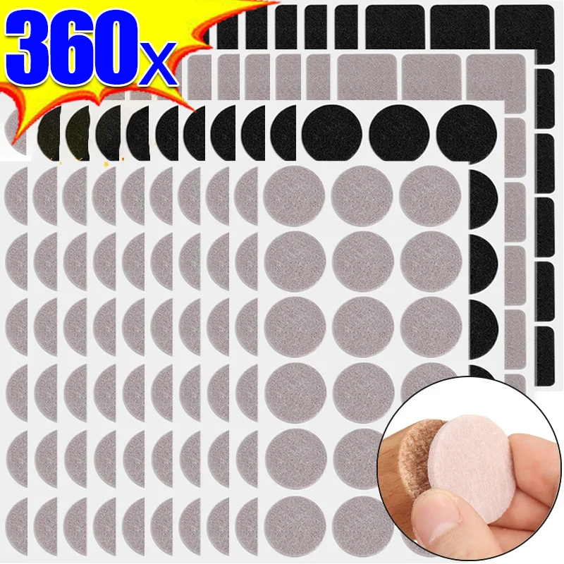 フェルトの家具のパッド,丸い四角いシート,脚のマット,滑り止めカバー,家庭用チェアデスク,ソファ,脚のプロテクター