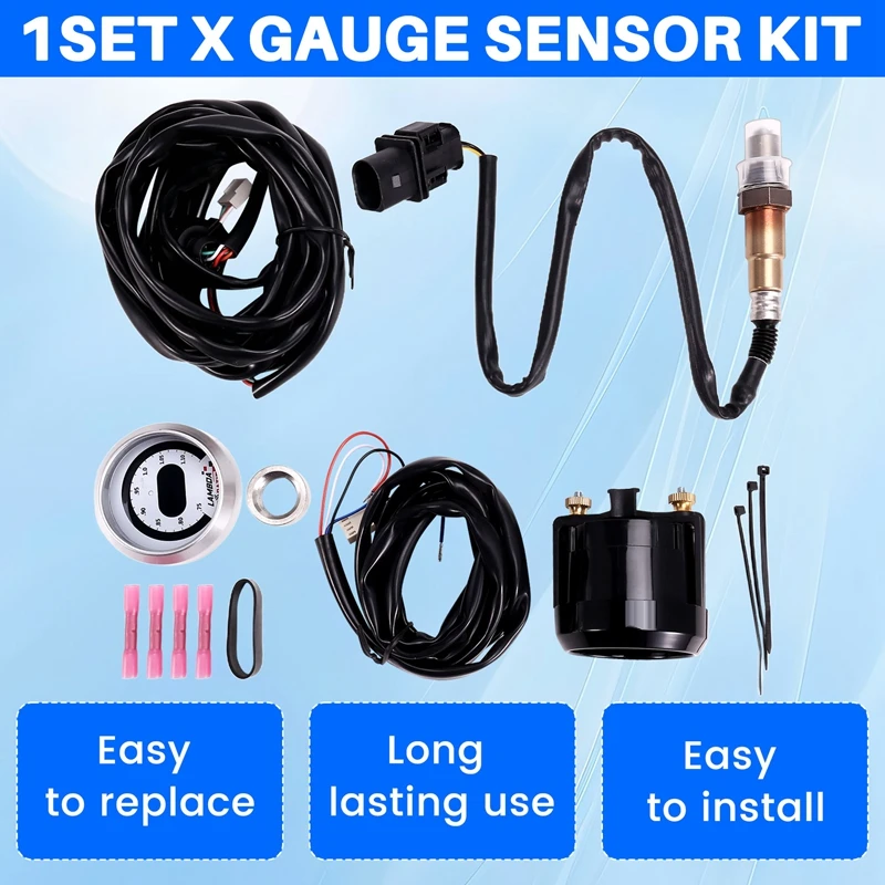 Air/Fuel Uego Gauge Kit 30-4110 UEGO Wideband O2 Air Fuel Ratio Gauge AFR 52Mm With 4.9 LSU Sensor