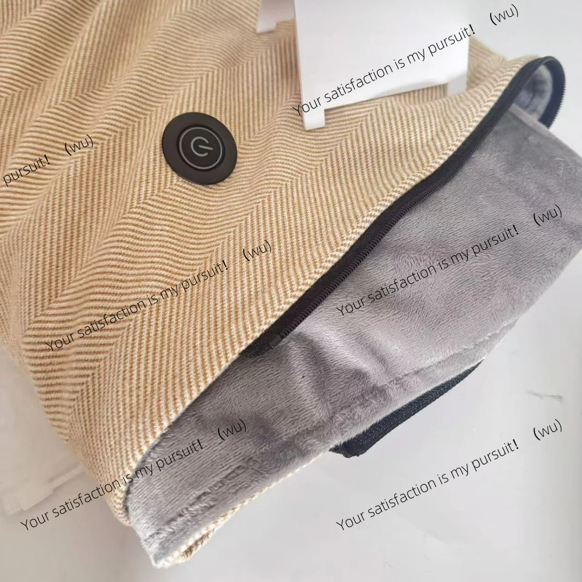 بطانية دافئة من الصوف الوافل USB قابلة لإعادة الشحن، شال تسخين خارجي محمول #4