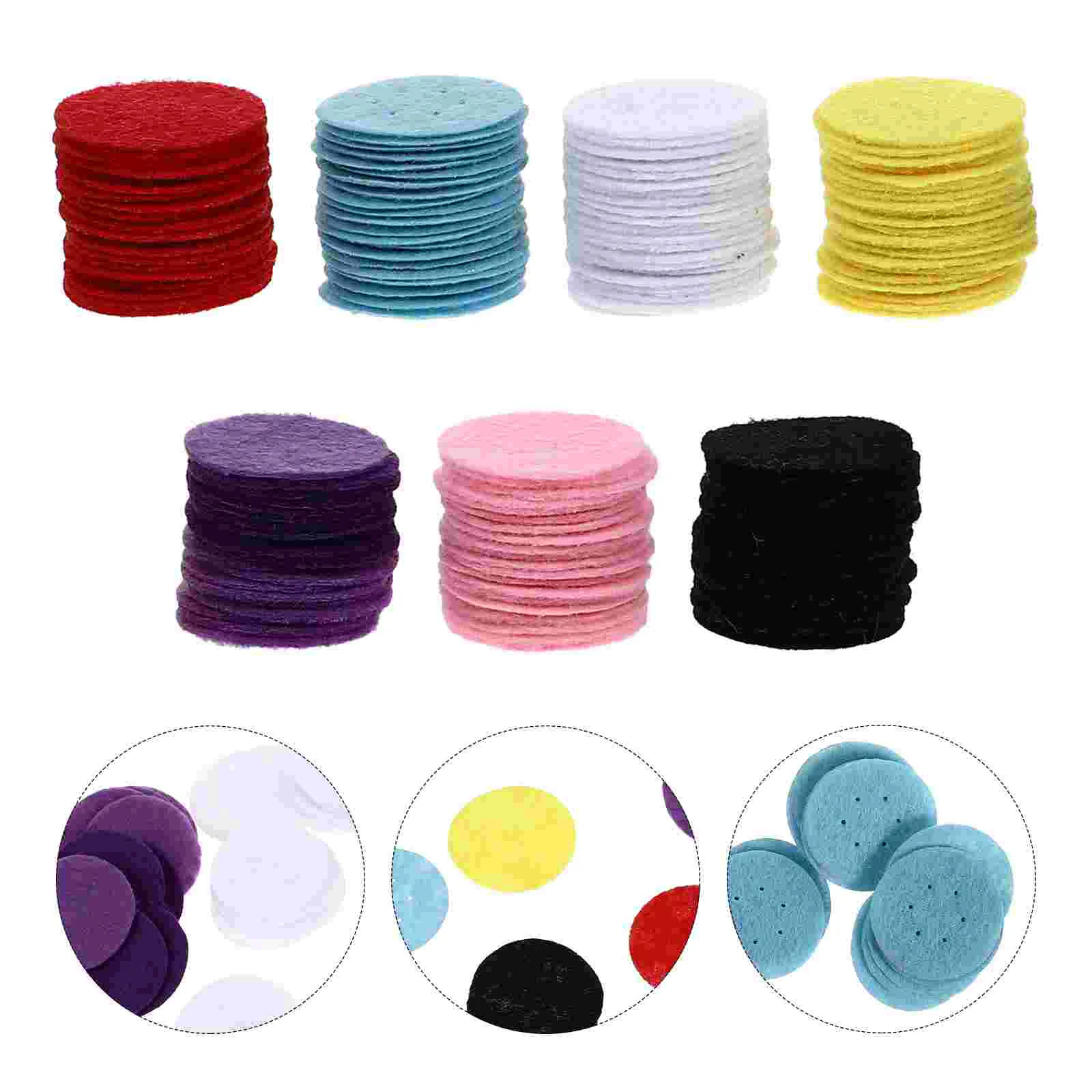 140 Pcs Non-woven Gasket Lovely Headdress Props DIY Craft Supplies Hair Pin Cushion Clip Accessories Bottom Liner