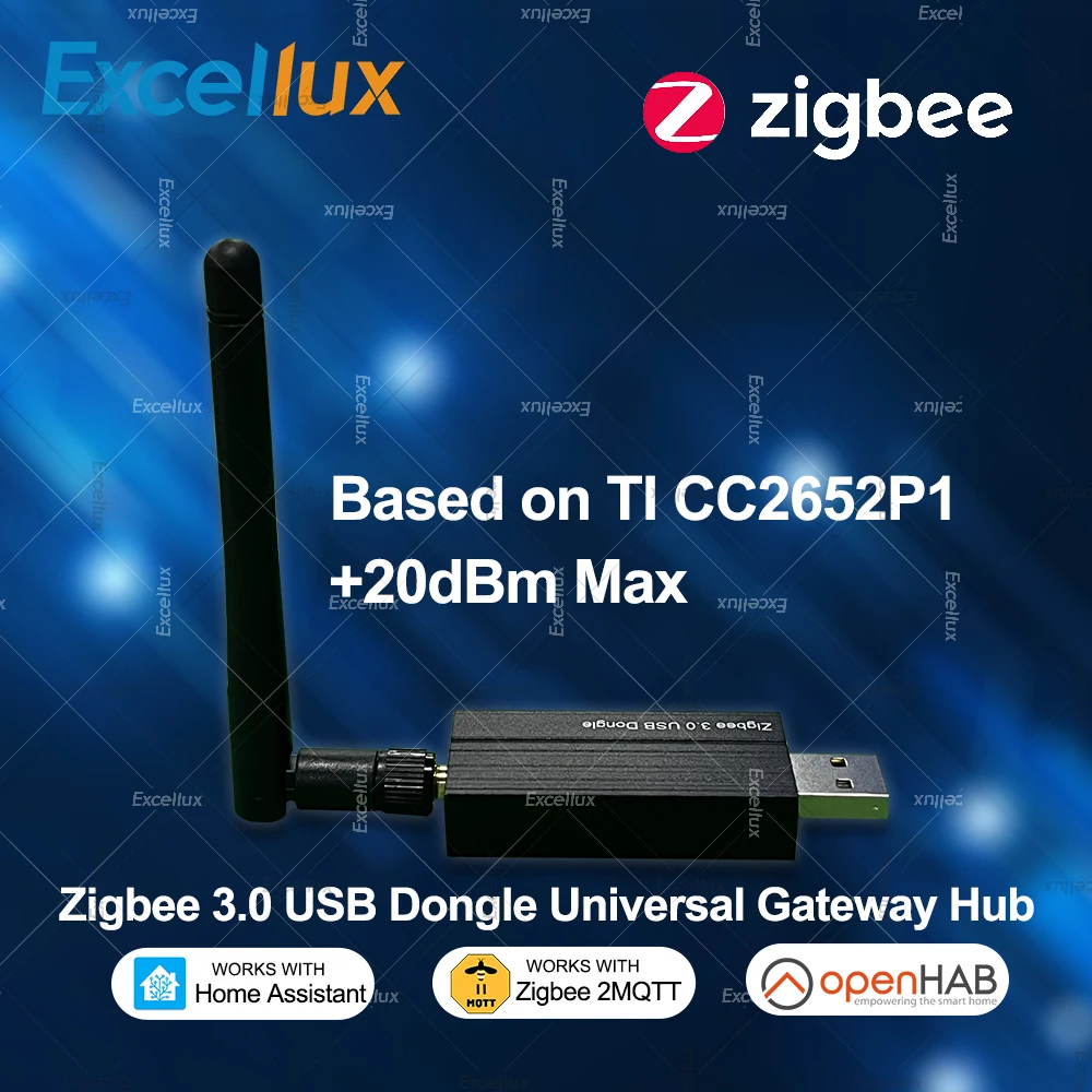 Zigbee 3.0 USB Dongle Plus Universal Zigbee Wireless Gateway Hub Works Support Home Assistant Zigbee2MQTT Raspbian Ubuntu MacOs
