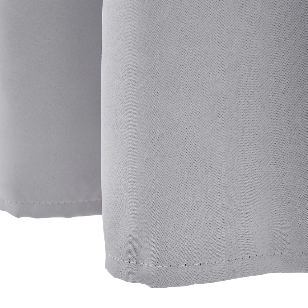 【Lifeideas】Solid Colour Grommet Top Polyester 100% Blackout Curtains Pair Home Decoration Windows Doors
