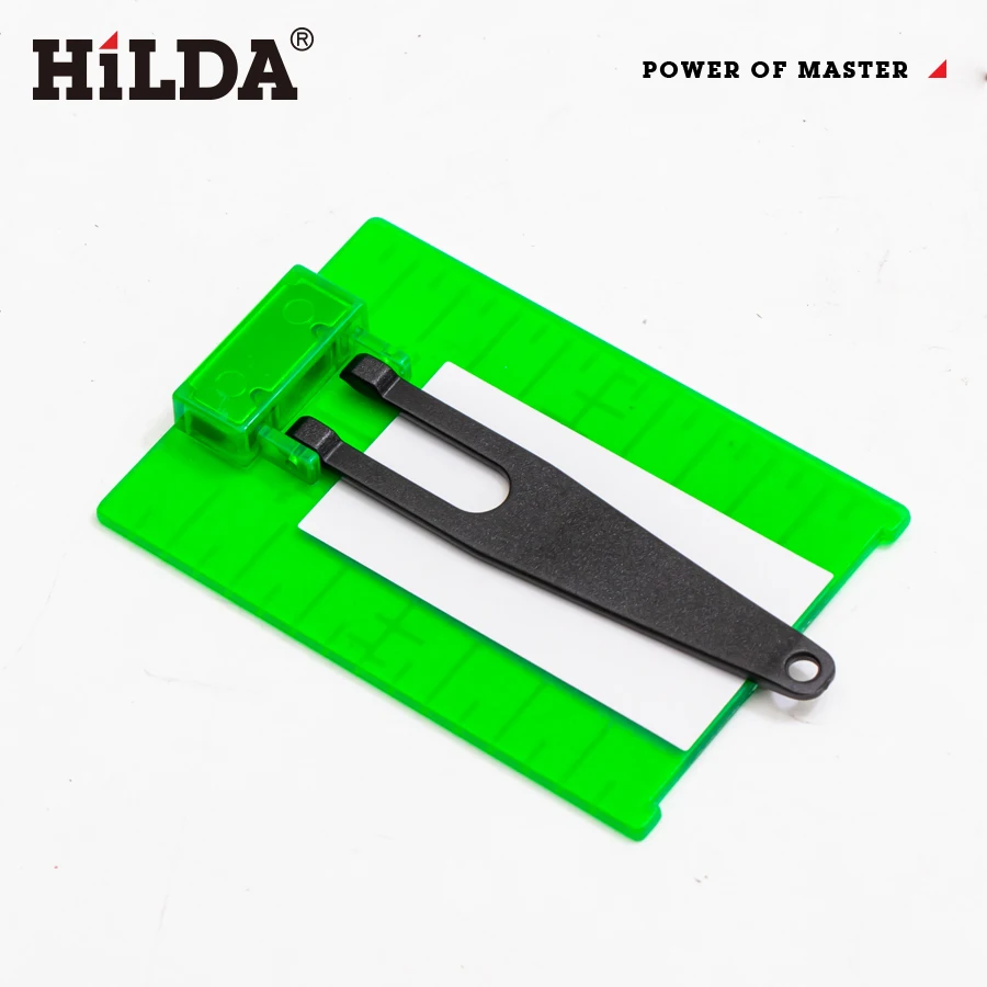 HILDA Laser Level Target Board Red/Green Line Beam Distance Plate Magnetic Inch/cm Leveling Board Tool Accessory