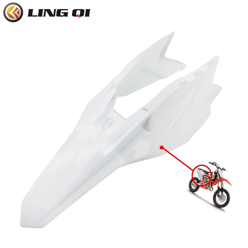 

LINGQI KT65 Dirt Bike Rear Fender Mudguard Fit For KT65 Motorcycle Plastic Rear Wheel Mud Protector Guard Body Kit