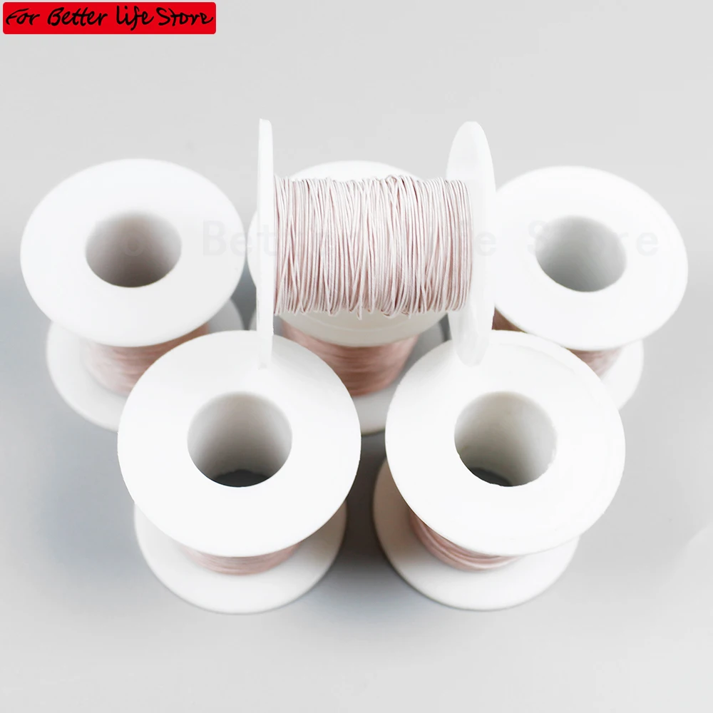 

1 piece 0.1mmX200-400 Strands 1M Litz Wire Enameled Copper Wire Litz Crystal Wires Leeds line multi Copper Wire Litz Crystal