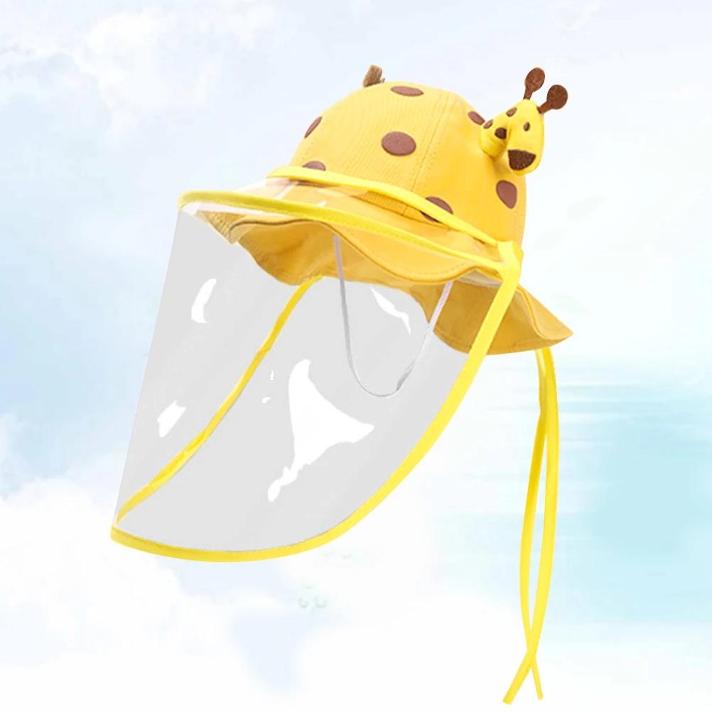 

1 шт., детская защитная рыбацкая шляпа, съемная маска против плевания, уличная дорожная шляпа от солнца для детей, охотничья кепка с защитой от капель