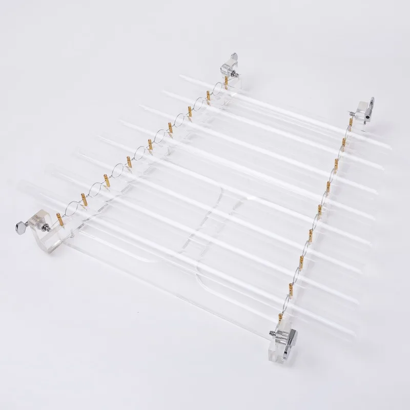 Clear Quartz Crystal 8-tone Singing Harp Crystal Percussion Stick Perfect Sound Harp Box Musical Percussion Instruments Parts