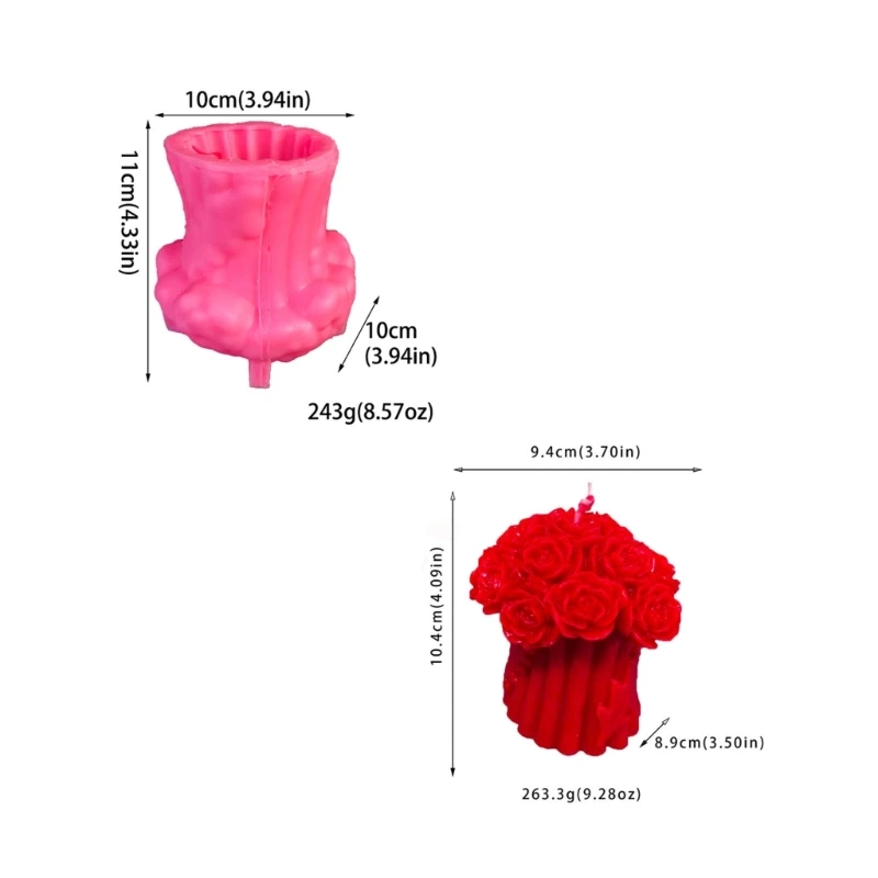 Rose Tree Shaped Mold Convenient Silicone Molds for DIY Aromatherapy Candles and Cake Toppers Handmade Resin Crafts Dropship