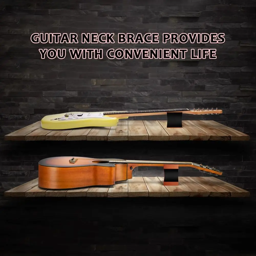 Support Pillow Guitar Wooden Neck Bracket 2 Usage Height Multi-function Guitar Neck Rest Professional Mahogany Material