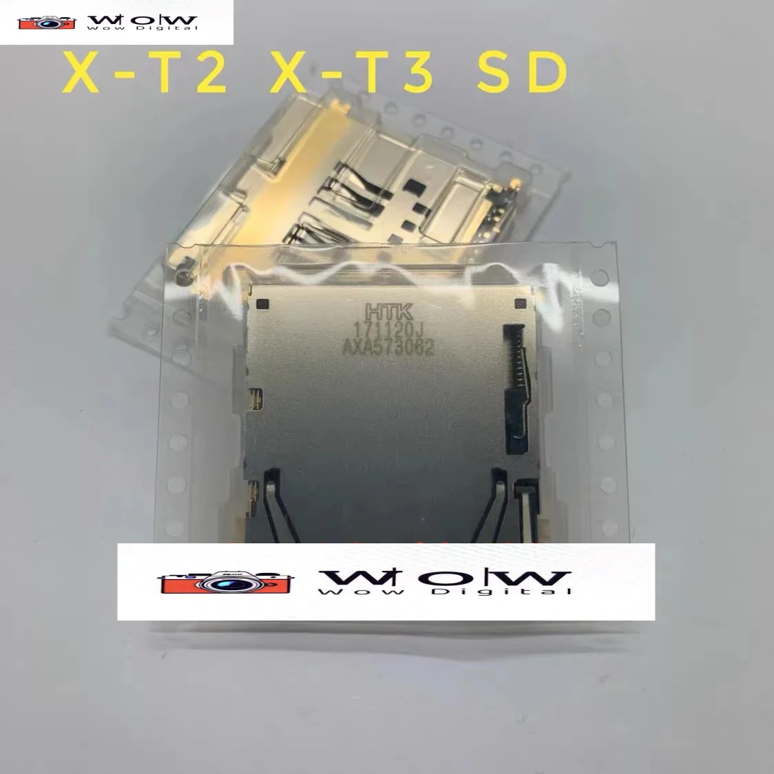 Novo original leitor de cartão de memória sd conector slot titular para fujilm fuji X-T2 xt2 X-T3 xt3 X-T4 xt4 câmera