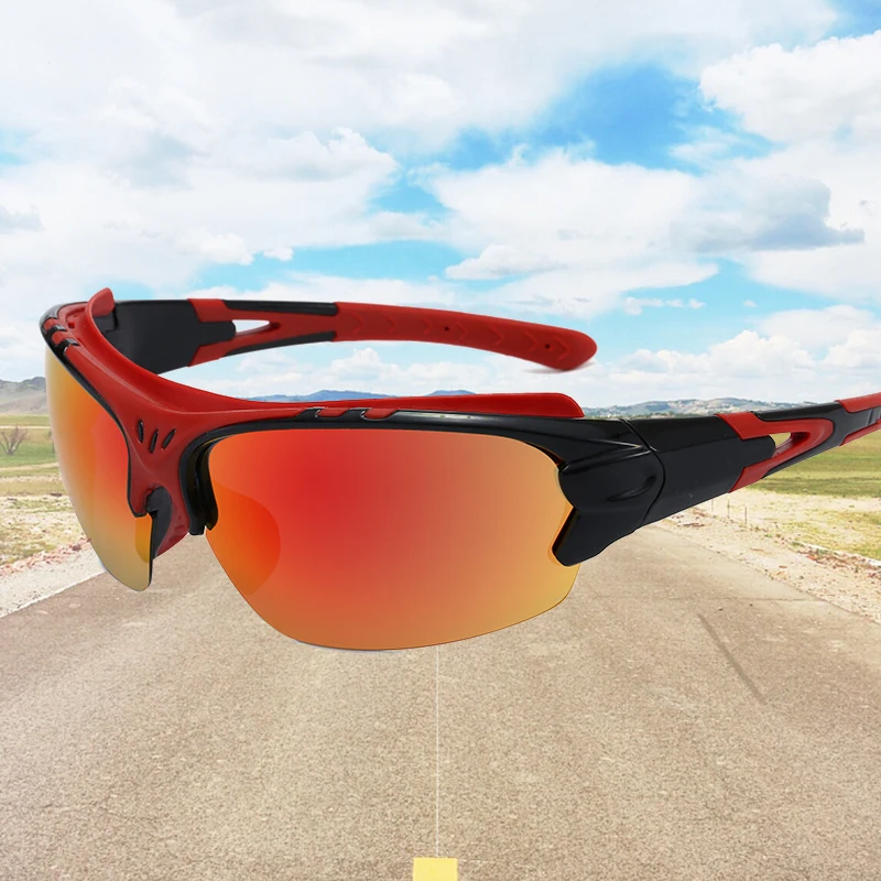 TSJ round Cycling Glasses Sand-Proof Colorful Driving Goggles Mountaineering Snow Mountain Outdoor Riding Sunglasses