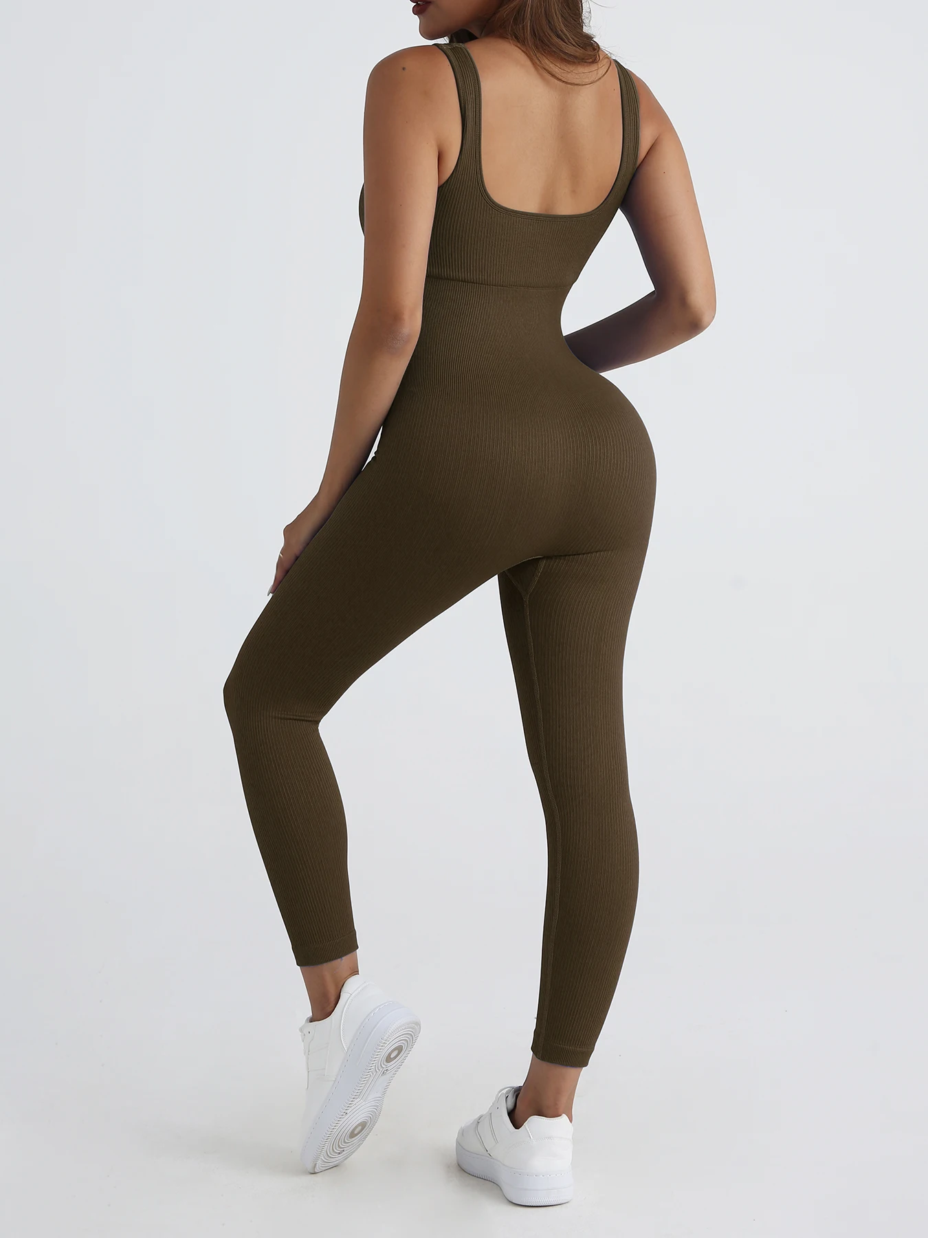 Sexy Jumpsuit Women Seamless Fitness Gym Jumpsuits Skinny Stretch Activewear Running Outdoors Thread Casual Jumpsuits