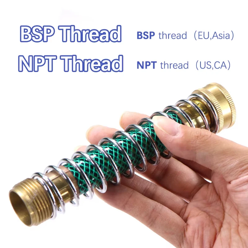 Spring Hose Extension Protector Garden Hose Anti-Kink Guard Faucet Connector Flexible Hose for Outdoor Watering