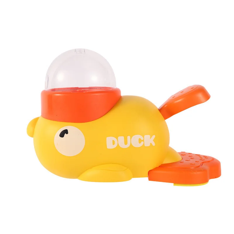 

New Arrival Yellow Duck Automatic Pet Feeder Interactive Toy Trainer Cat and Dog Food Leak Toy