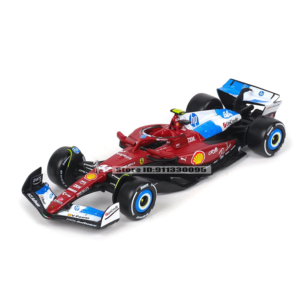 Bburago 1:43 F1 2025 Ferrari SF25 Miami Grand Prix # 16 Charles Leclerc # 44 Lewis Hamilton Legierungsmodellauto Druckguss-Modellspielzeug – Detail 5