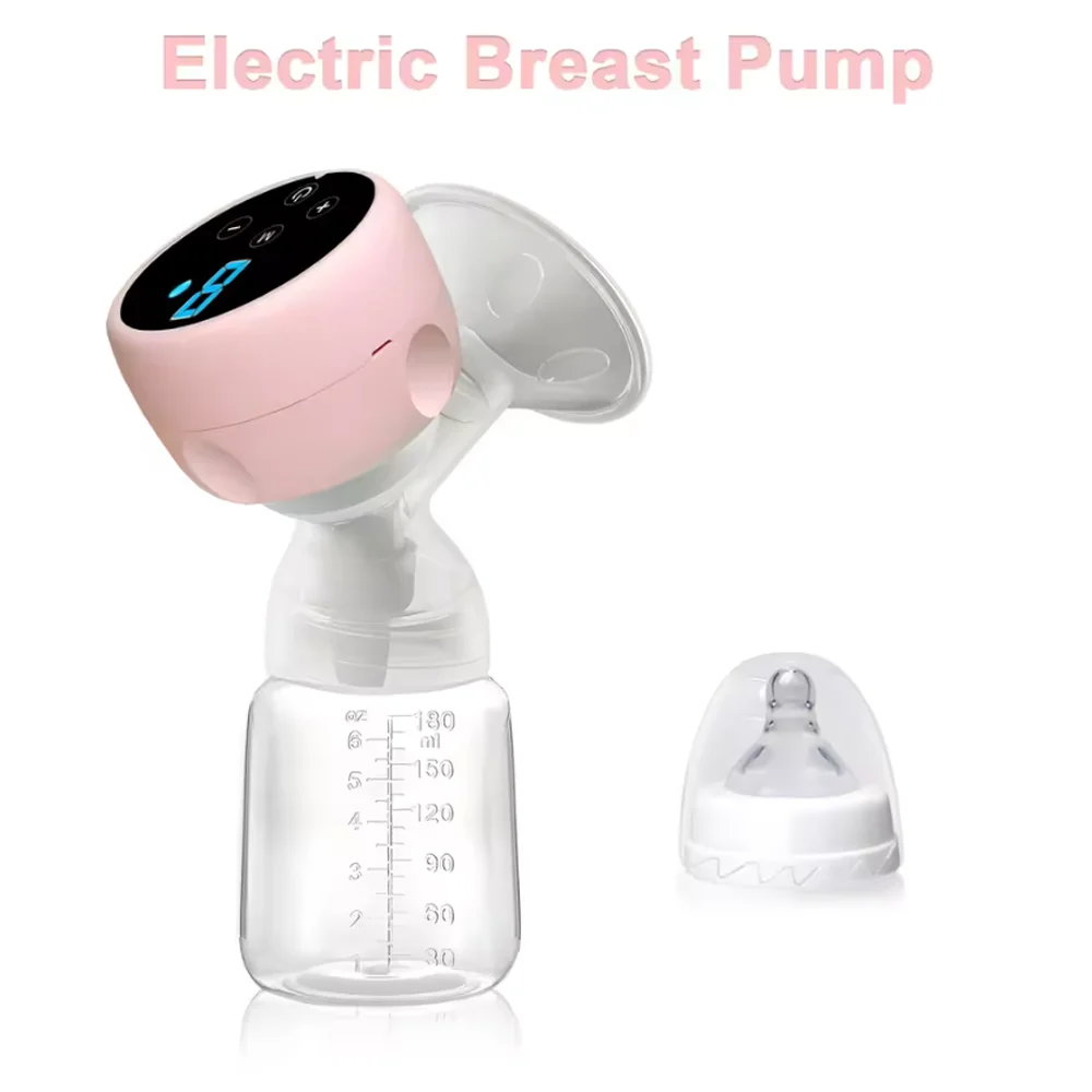 Electric Breast Pump Intelligent High Suction Painless Silent Milk Extractor Integrated Design for Postpartum Breastfeeding Moms view 6